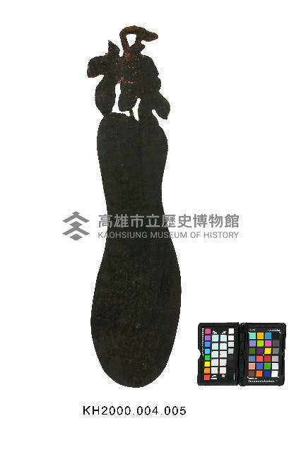 木雕鑲嵌蝴蝶蘭紋瓜型壁飾藏品圖，第2張