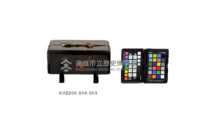 黑漆彩繪磨顯杵歌紋名片盒藏品圖，第2張