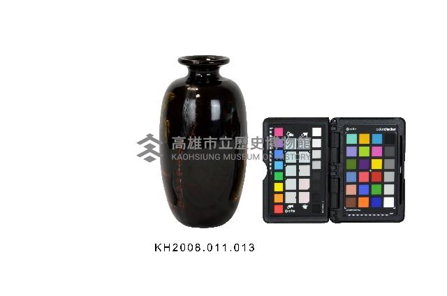 彩繪填漆杵歌紋漆瓶藏品圖，第2張