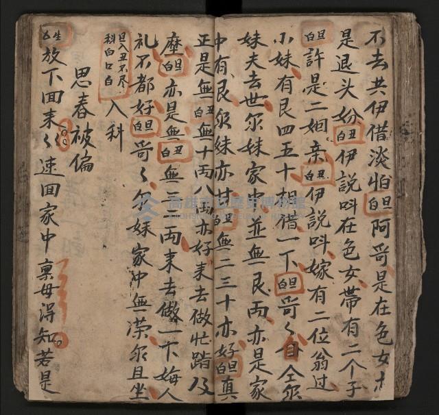 皮影戲劇本《飛鵝洞白荔枝》藏品圖，第70張