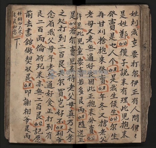 皮影戲劇本《飛鵝洞白荔枝》藏品圖，第75張