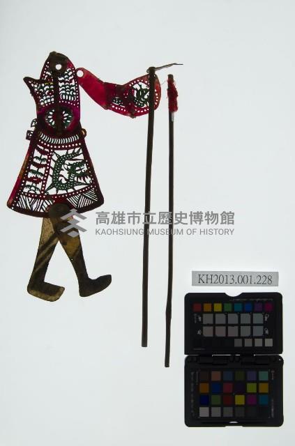 皮影戲簽桿偶身藏品圖，第1張