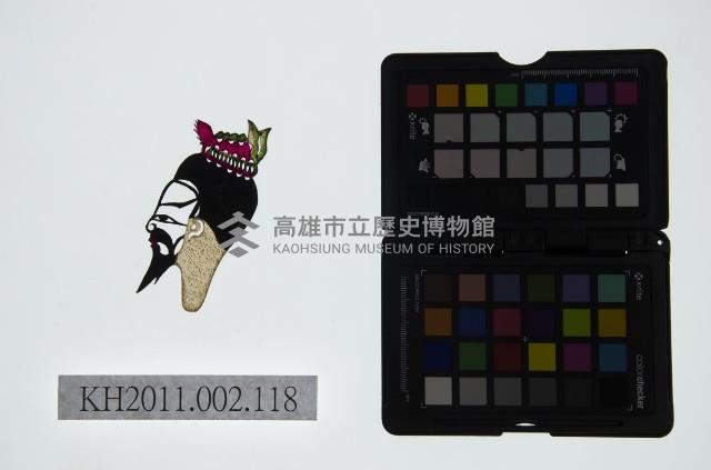 皮影戲偶頭-末藏品圖，第1張