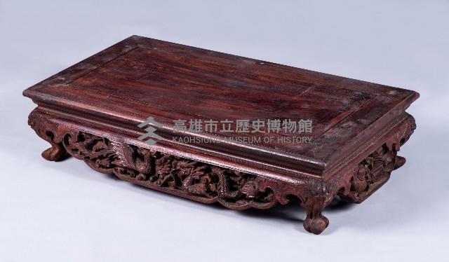 乾漆束腰龍鳳透雕獸足宣爐几藏品圖，第1張