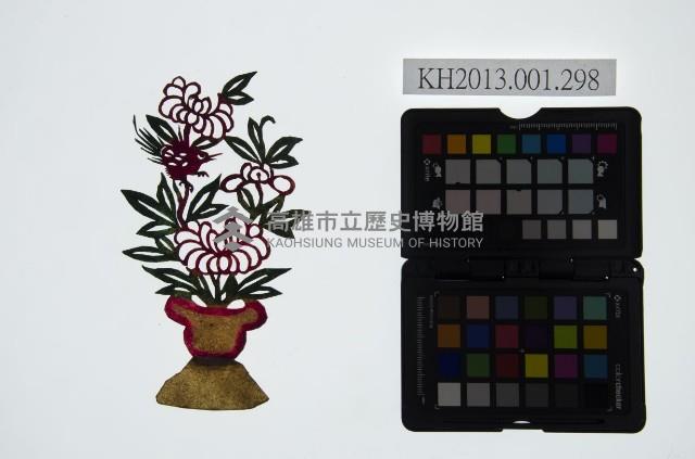 皮影戲道具-瓶花藏品圖，第1張