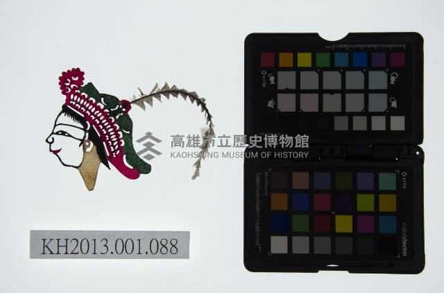 皮影戲偶頭-旦藏品圖，第1張