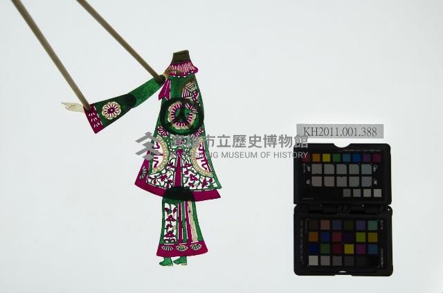 皮影戲簽桿立身偶-富貴夫人（偶身）藏品圖，第1張