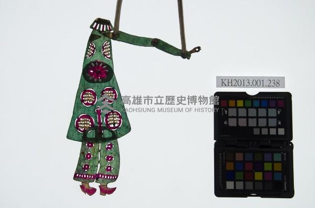 皮影戲簽桿偶身藏品圖，第1張