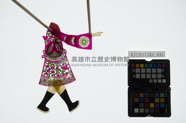 皮影戲簽桿立身偶-官爺（偶身）藏品圖，第1張