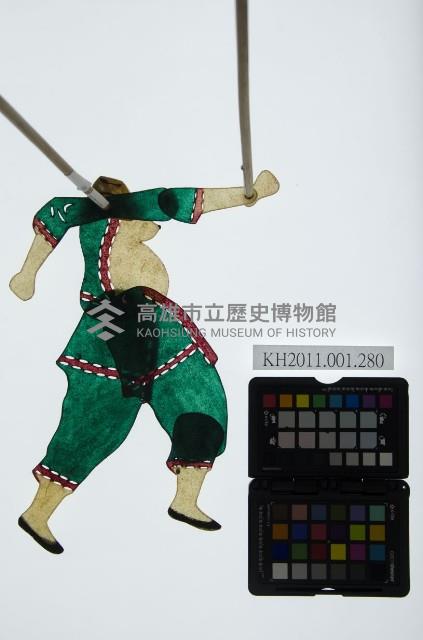 皮影戲簽桿立身偶-豬精怪（偶身）藏品圖，第1張