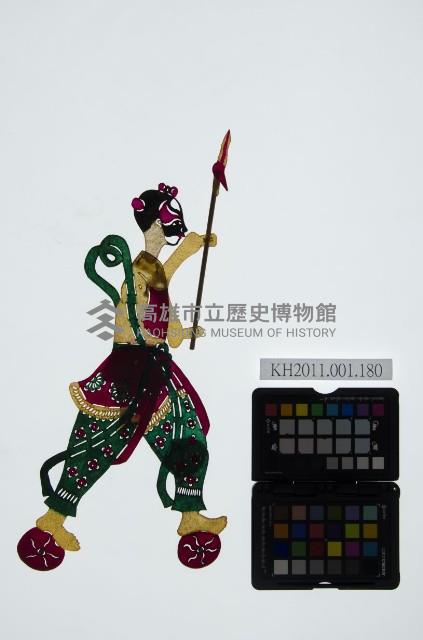 皮影戲全身偶-武淨（偶身）藏品圖，第1張