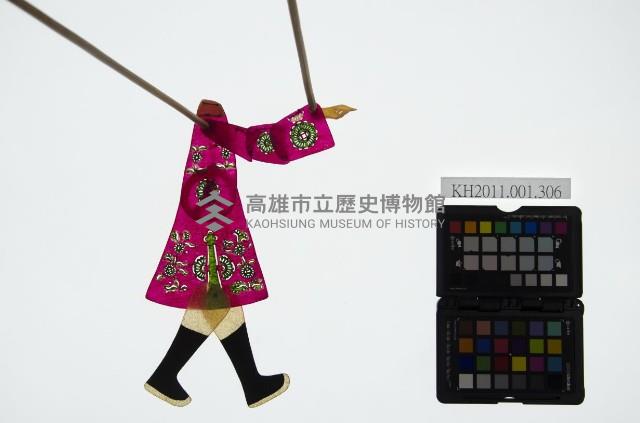 皮影戲簽桿立身偶-富公子（偶身）藏品圖，第1張