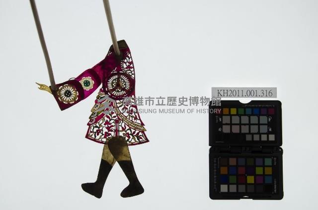 皮影戲簽桿立身偶-宰相（偶身）藏品圖，第1張