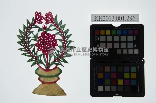 皮影戲道具-瓶花藏品圖，第1張