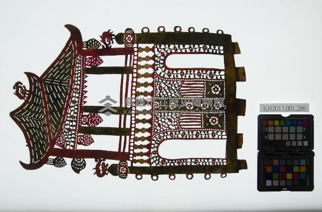 皮影戲道具-樓臺藏品圖，第1張