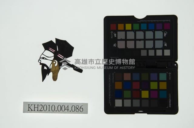 皮影戲偶頭 老生藏品圖，第1張