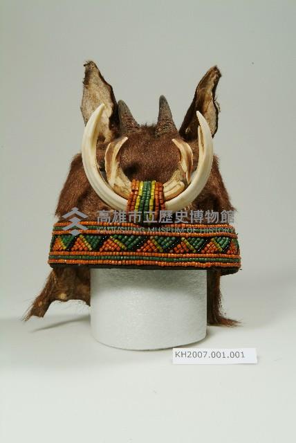 原住民勇士皮帽藏品圖，第1張