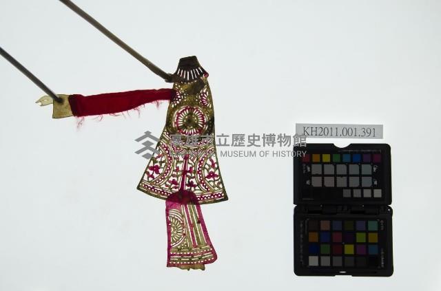 皮影戲簽桿立身偶-富貴夫人（偶身）藏品圖，第1張