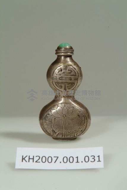 銀葫蘆形鼻煙壺藏品圖，第1張