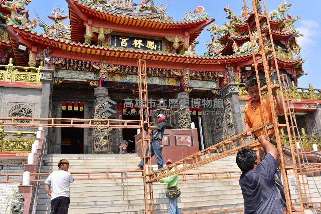 大林蒲鳳林宮五朝祈安清醮－鳳林宮主壇搭建藏品圖，第1張