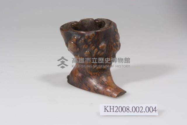 黃楊木天然樹瘤菸灰缸藏品圖，第1張