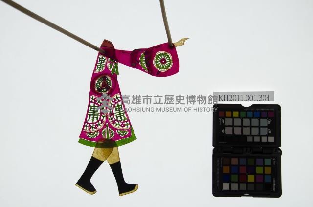 皮影戲簽桿立身偶-妖道（偶身）藏品圖，第1張