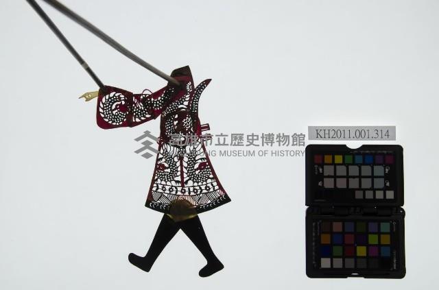 皮影戲簽桿立身偶-王爺（偶身）藏品圖，第1張