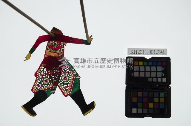 皮影戲簽桿立身偶-武林人士（偶身）藏品圖，第1張