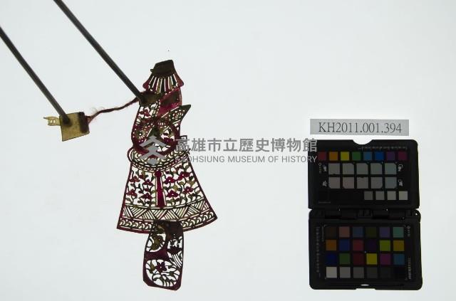 皮影戲簽桿立身偶-后妃（偶身）藏品圖，第1張