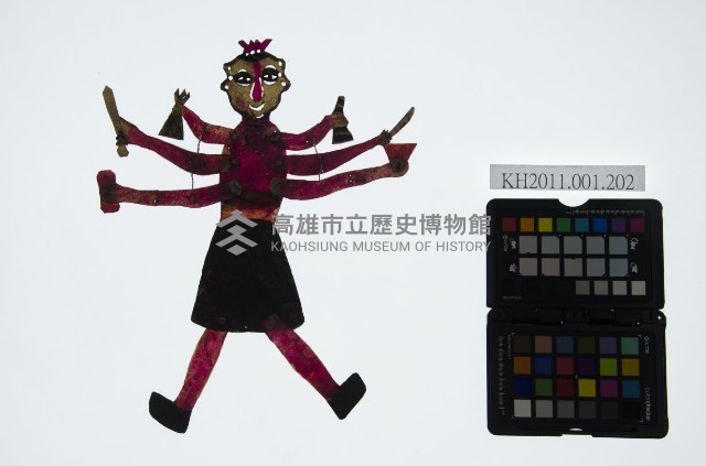 皮影戲全身偶-六手妖怪藏品圖，第1張
