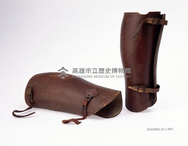皮製綁腿一對藏品圖，第1張