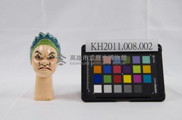 布袋戲偶-武將頭木偶頭藏品圖，第1張