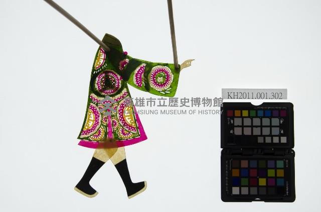 皮影戲簽桿立身偶-富商老爺（偶身）藏品圖，第1張