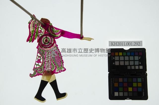 皮影戲簽桿立身偶-將軍（偶身）藏品圖，第1張