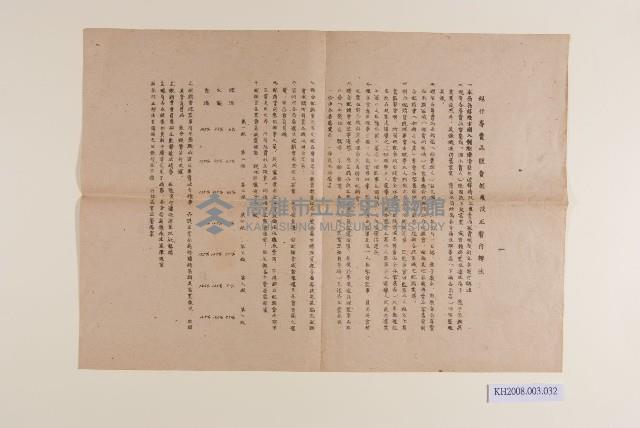 現行專賣品販賣制度改正暫行辦法藏品圖，第1張