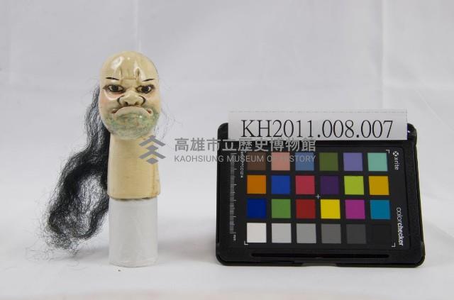 布袋戲偶-武將頭木偶頭藏品圖，第1張