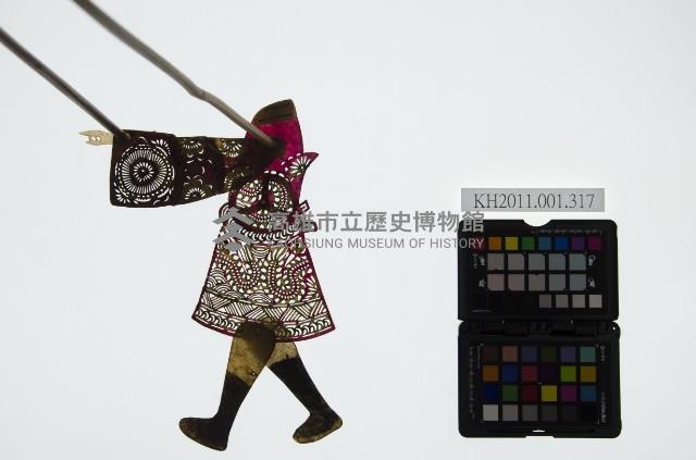 皮影戲簽桿立身偶-妖道（偶身）藏品圖，第1張