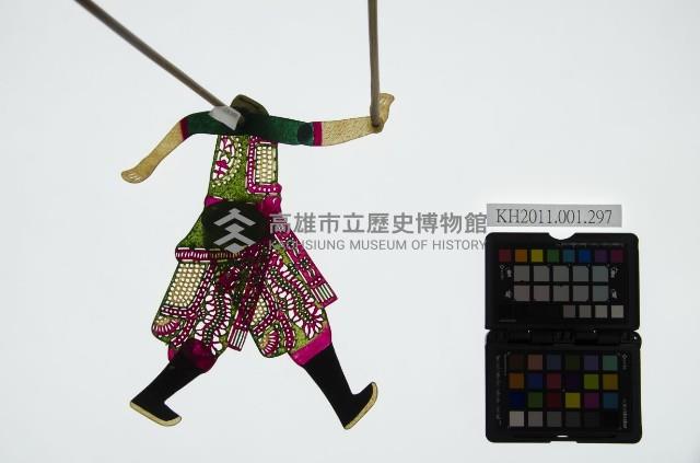 皮影戲簽桿立身偶-武將（偶身）藏品圖，第1張