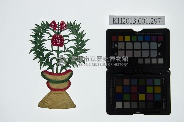 皮影戲道具-瓶花藏品圖，第1張