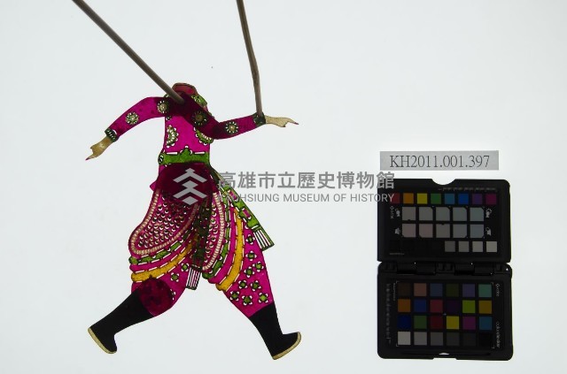 皮影戲簽桿立身偶-妖道（偶身）藏品圖，第1張