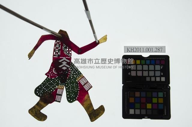 皮影戲簽桿立身偶-官老爺（偶身）藏品圖，第1張