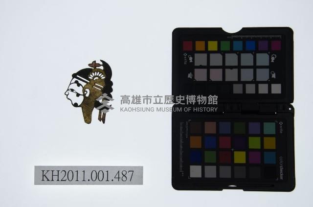 皮影戲偶頭-彩旦藏品圖，第1張