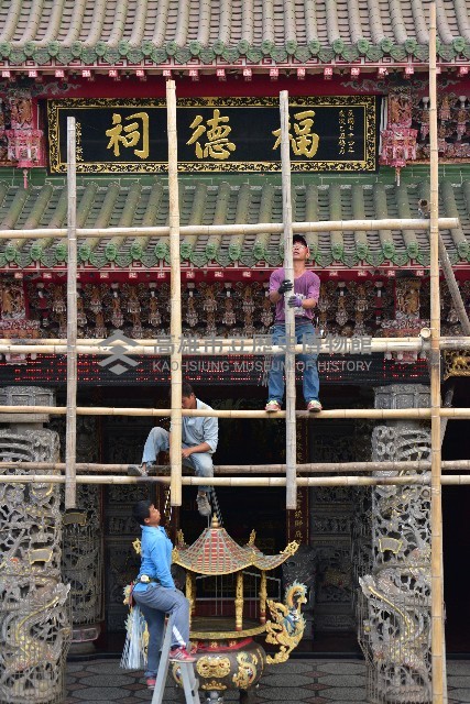 大林蒲鳳林宮五朝祈安清醮－福德祠牌樓搭建藏品圖，第1張