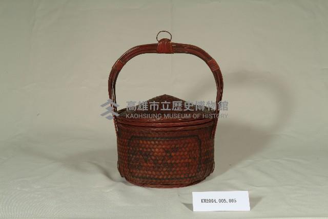 乾漆墨繪竹編謝籃藏品圖，第1張
