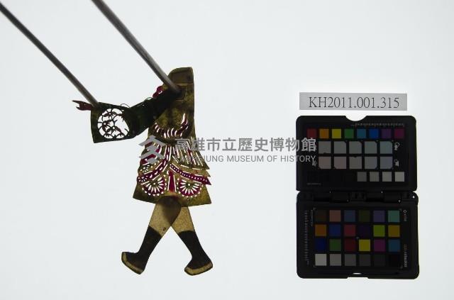 皮影戲簽桿立身偶-文生（偶身）藏品圖，第1張