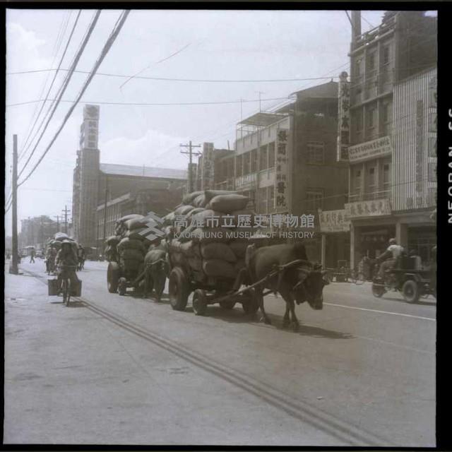 牛車拉貨（街上的運貨牛車）藏品圖，第1張