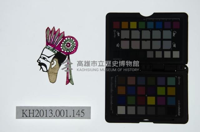 皮影戲偶頭-末藏品圖，第1張