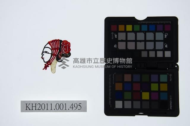 皮影戲偶頭-小旦藏品圖，第1張