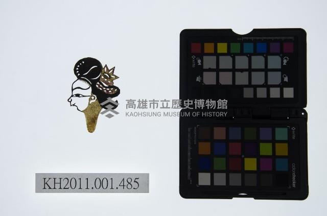 皮影戲偶頭-中年旦藏品圖，第1張