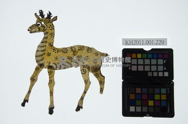 皮影戲動物偶-梅花鹿藏品圖，第1張